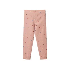 Nature Baby Sale Organic Cotton Leggings - Heart Tulip Print