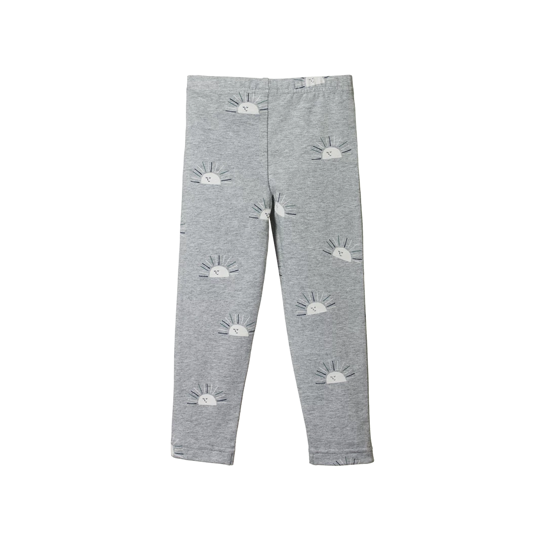 Nature Baby Sale Organic Cotton Leggings - Sunrise Grey Marl Print 4 Nature Baby Sale Organic Cotton Leggings - Sunrise Grey Marl Print