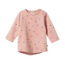 Nature Baby Everyday Tee - Heart Tulip Print