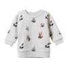 Nature Baby Emerson Sweater - Bunny Garden Light Grey Marl Print Sale