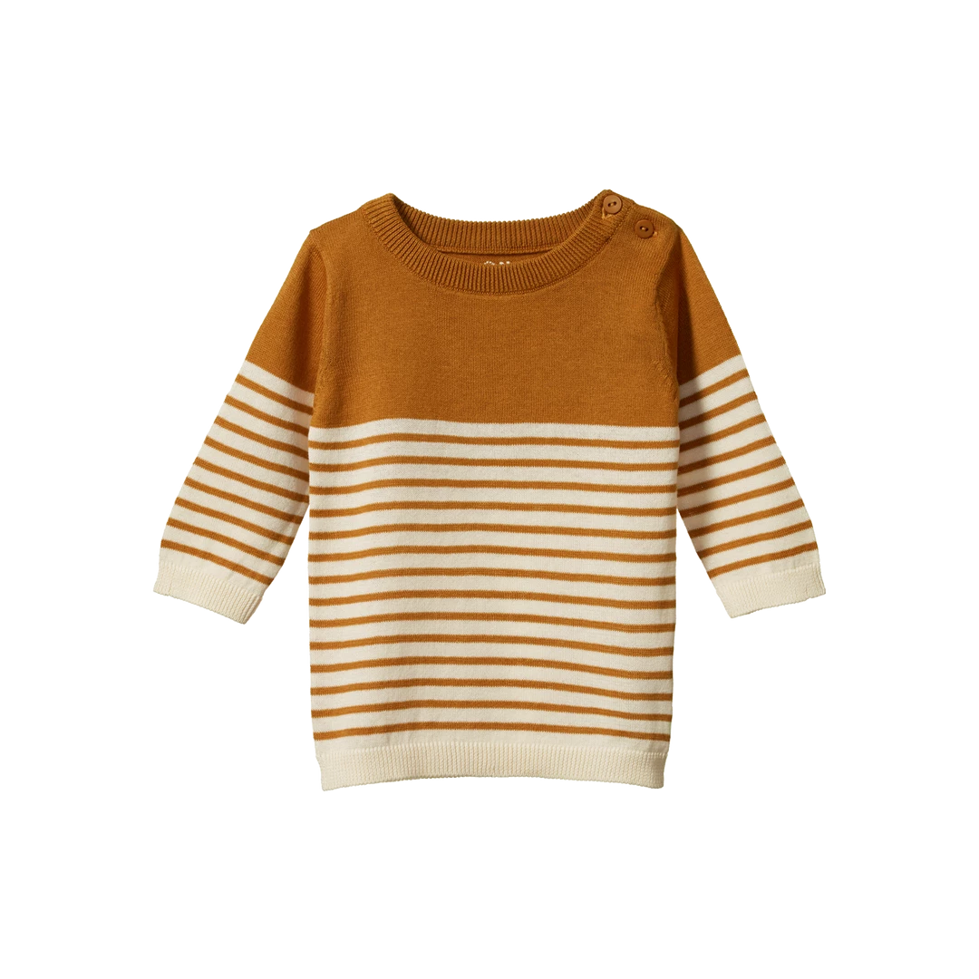 Nature Baby Sale Light Cotton Knit Jumper - Harvest Sailor Stripe 3 Nature Baby Sale Light Cotton Knit Jumper - Harvest Sailor Stripe