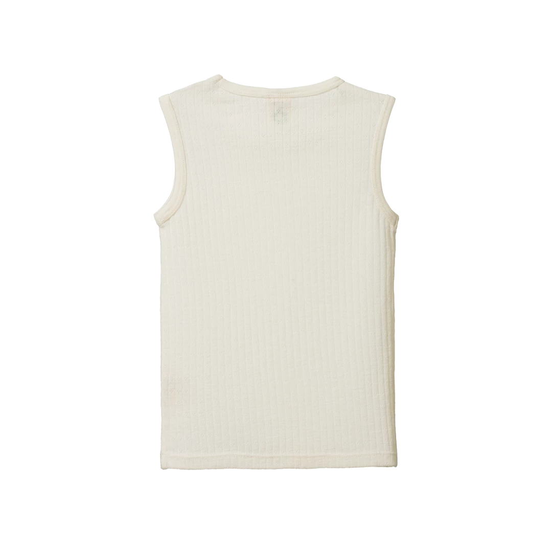 Nature Baby Merino Pointelle Singlet - Natural New 5 Nature Baby Merino Pointelle Singlet - Natural New