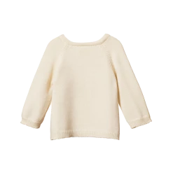 Nature Baby Sale Merino Knit Kimono Jacket - Natural