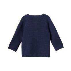 Nature Baby Sale Merino Knit Cardigan - Navy