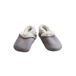 Nature Baby Lambskin Booties - Grey Sale