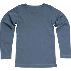 Minimalisma Tops Organic Cotton Nimbus LS Tee - Steel Blue
