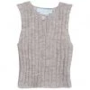 Serendipity Organics Baby Alpaca Rib Vest - Sand (6m & 9m Left) Sale