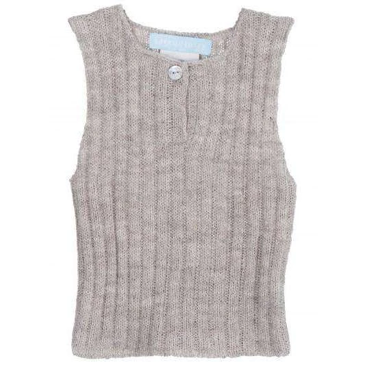 Serendipity Organics Baby Alpaca Rib Vest - Sand (6m & 9m Left) Sale 3 Serendipity Organics Baby Alpaca Rib Vest - Sand (6m & 9m Left) Sale