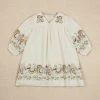 Apolina Willow Midi Dress - Folk Floral Cream Sale