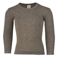 Tops Engel Long Sleeved Top In Wool/Silk - Walnut