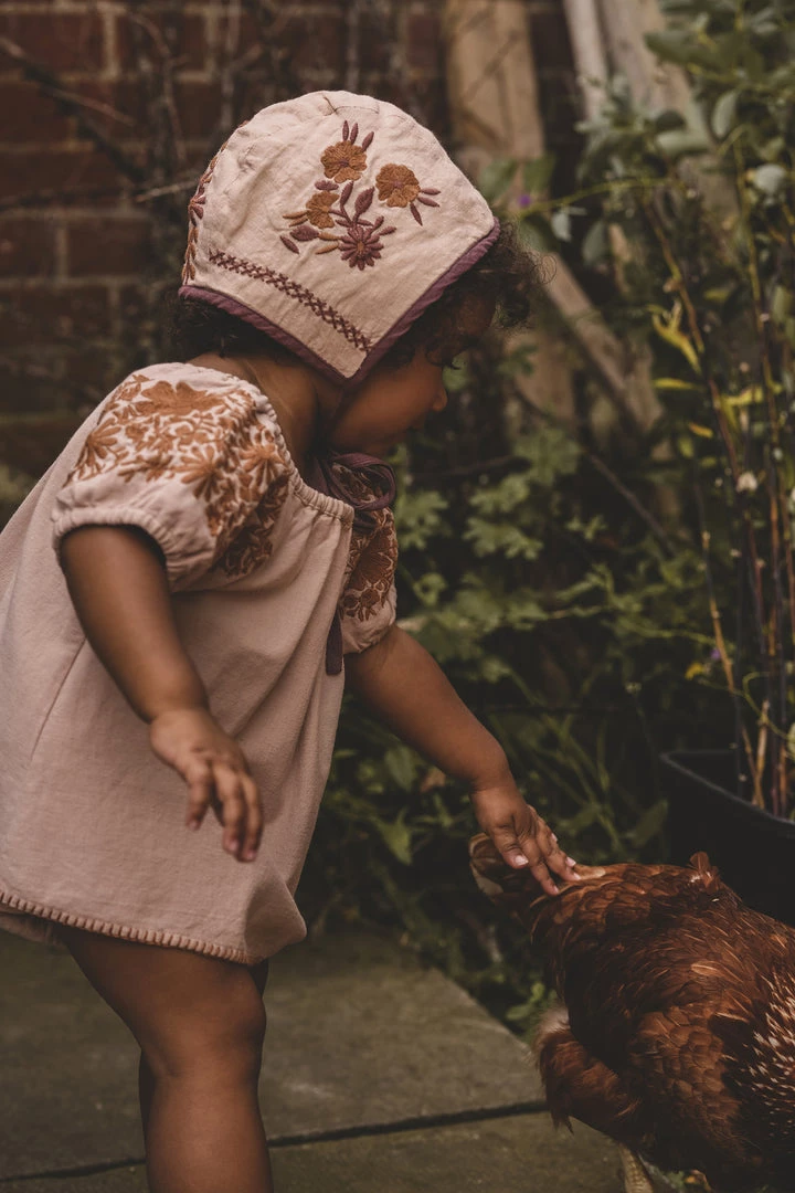 Apolina Joni Bonnet - Pink Sand Bonnets 4 Apolina Joni Bonnet - Pink Sand Bonnets