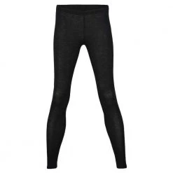 Engel Womens Merino Wool & Silk Leggings - Black