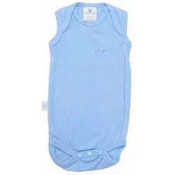 Roots & Wings Merino Sale Organic Merino Rib Singlet Body - North Sea Blue