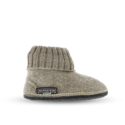 Bergstein Cozy Adults Wool Slipper - Beige Booties & Slippers