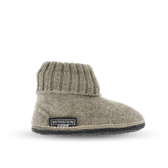 Bergstein Cozy Adults Wool Slipper - Beige Booties & Slippers 3 Bergstein Cozy Adults Wool Slipper - Beige Booties & Slippers