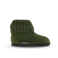 Bergstein Cozy Adults Wool Slipper - Forrest Booties & Slippers