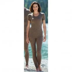 Engel Womens Merino Wool & Silk Leggings - Walnut