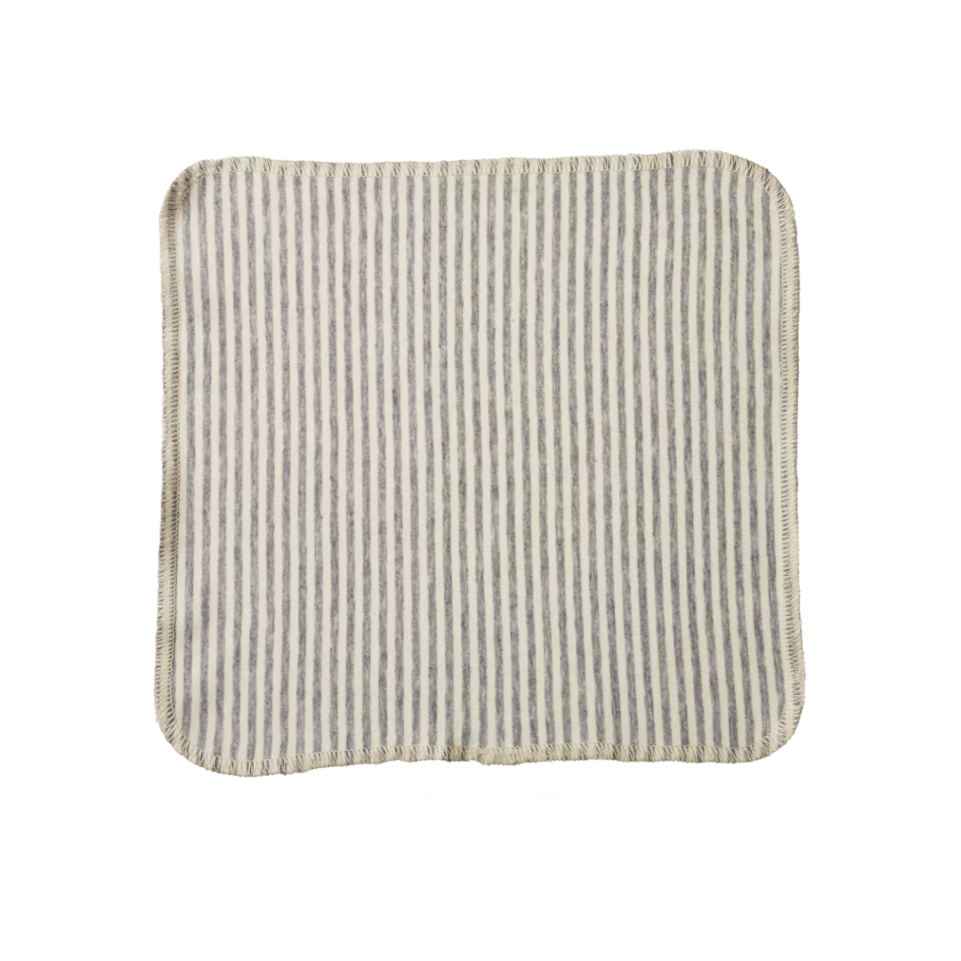 Nature Baby New Jersey Face Cloths - Natural/Grey Marl Stripe (10 Pack) 6 Nature Baby New Jersey Face Cloths - Natural/Grey Marl Stripe (10 Pack)