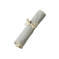 Nature Baby New Jersey Face Cloths - Natural/Grey Marl Stripe (10 Pack)