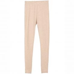 Serendipity Organics Organic Cotton Child Leggings - Desert/Off White Stripe New