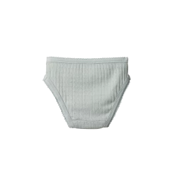 Nature Baby Pointelle Knickers - Moonrise New