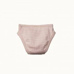 Nature Baby Pointelle Knickers - Rose Bud
