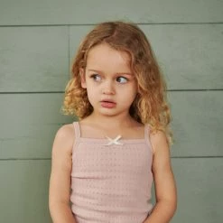 Nature Baby Pointelle Camisole - Rose Bud