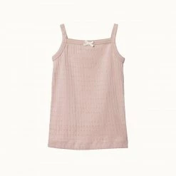 Nature Baby Pointelle Camisole - Rose Bud
