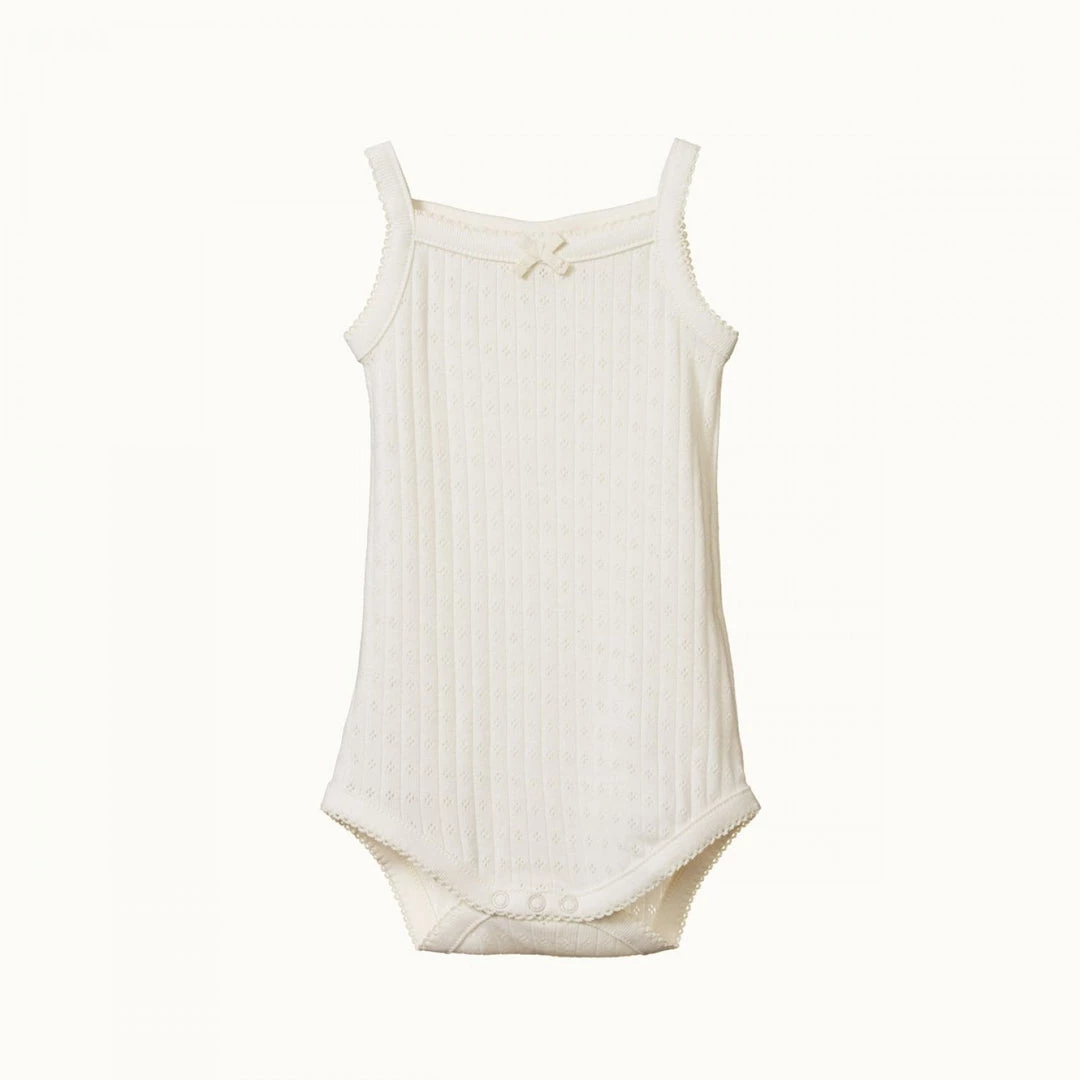 Nature Baby Camisole Bodysuit Pointelle - Natural Bodies & Jumpsuits 3 Nature Baby Camisole Bodysuit Pointelle - Natural Bodies & Jumpsuits