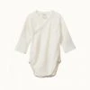 Nature Baby Bodies & Jumpsuits Pointelle Kimono Bodysuit - Natural