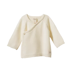 Nature Baby Merino Knit Kimono Jacket - Natural New