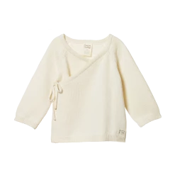 Nature Baby Sale Merino Knit Kimono Jacket - Natural