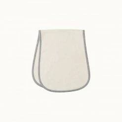 Nature Baby Burp Cloth - Natural/Grey Marl (2 Pack) Accessories