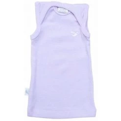 Roots & Wings Merino Sale Organic Merino Rib Baby Vest - Dusty Rose