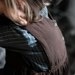 Poudre Organic Organic Cotton Mangue Dress - Brown Sugar