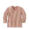 Disana Organic Merino Baby Cardigan - Rose/Natural Cardigans & Jumpers