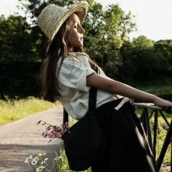 Poudre Organic Organic Cotton Canvas Bag - Pirate Black Sale