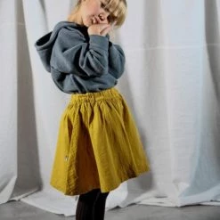 Poudre Organic Sale Organic Cotton Fleece Hooded Jumper - Stormy Weather