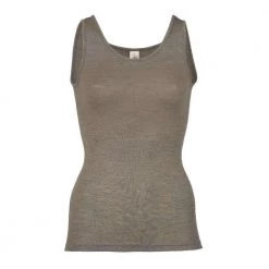 Engel Womens Merino Wool & Silk Singlet - Walnut